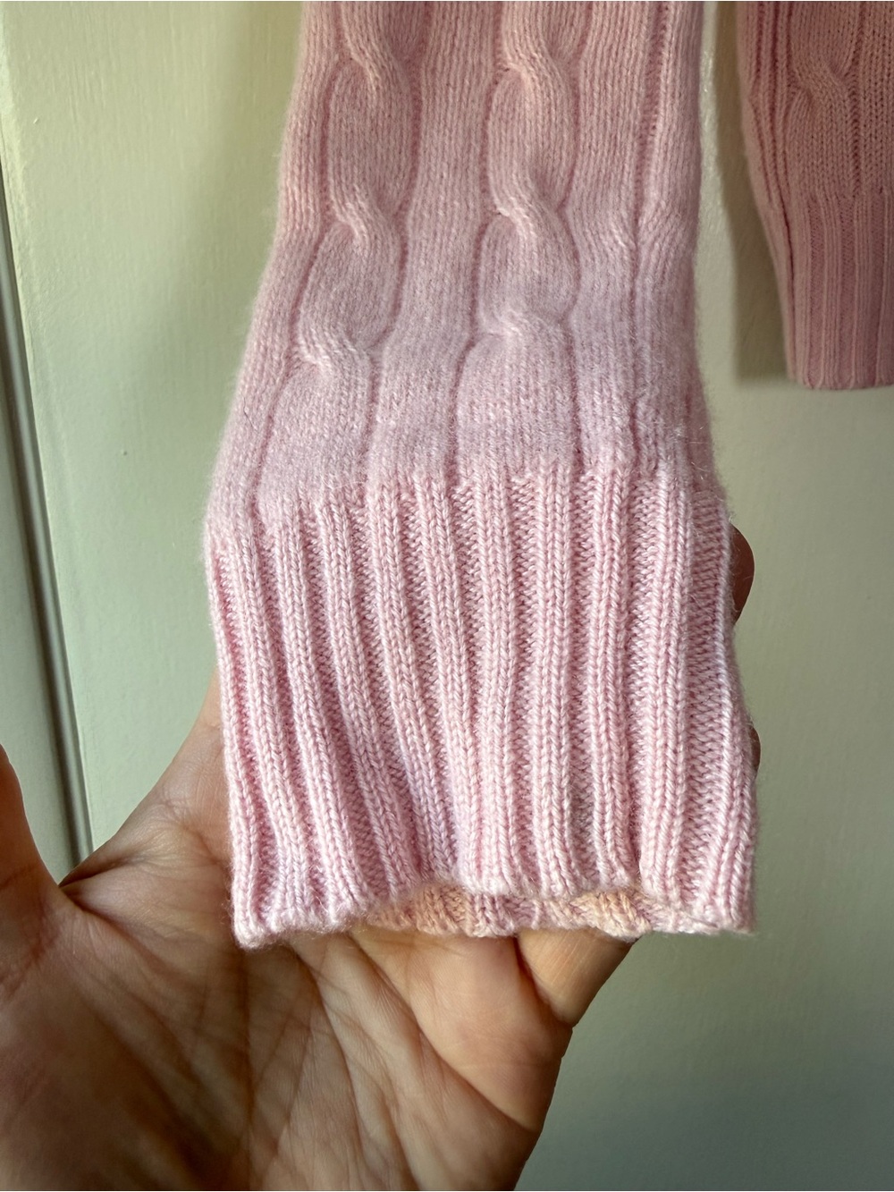 Ralph Lauren Cable Knit 100% Cashmere Sweater Quiet Luxury Preppy Old Money Soft - Picture 7 of 8